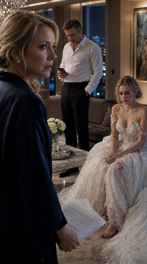 MY DAUGHTER CAME HOME IN HER BLOODSTAINED WEDDING DRESS—THEN HER FATHER OPENED THE FILE THAT DESTROYED HER HUSBAND’S FAMILY