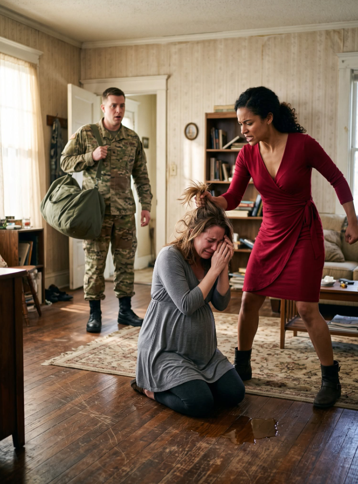 Eight Months Pregnant, I Refused to Hand Over the $150,000 My Husband Had Saved for Our Unborn Twins While He Was Overseas. My Sister-in-Law Responded by Punching Me in the Stomach and Leaving Me Fighting for My Babies’ Lives. She Thought She Had Erased the Truth… Never Realizing Every Second Had Been Captured on Camera.