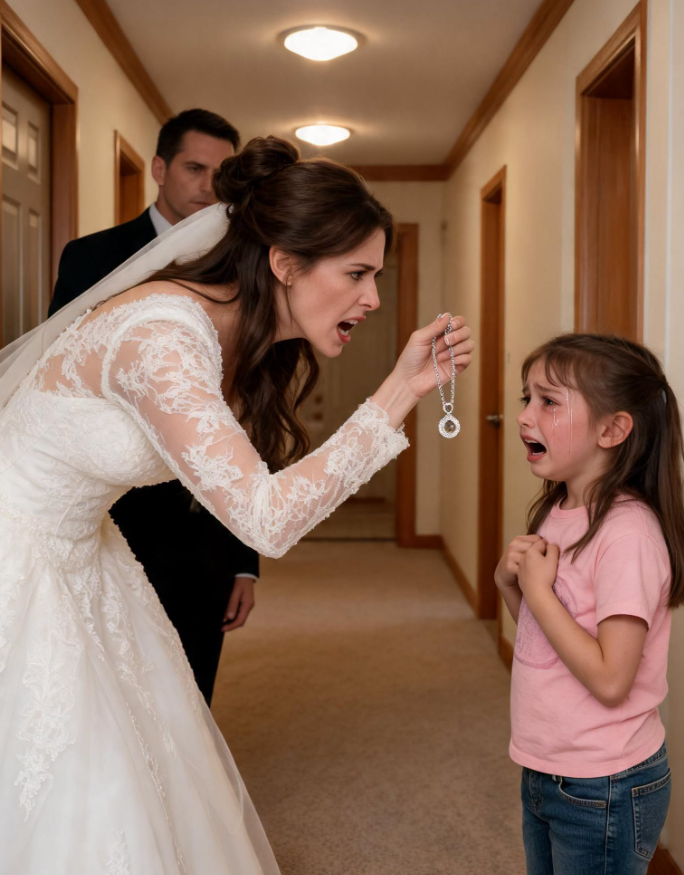 THE BRIDE ACCUSED A SEVEN-YEAR-OLD FLOWER GIRL OF STEALING HER DEAD MOTHER’S LOCKET—THEN SHE OPENED IT AND DISCOVERED WHO HAD REALLY BEEN HIDING FOR EIGHTEEN YEARS