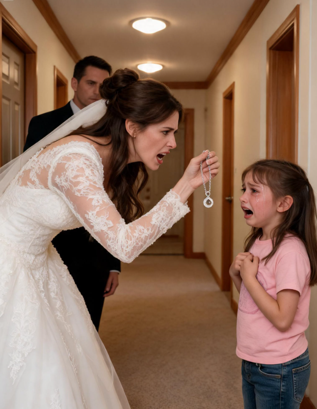 THE BRIDE ACCUSED A SEVEN-YEAR-OLD FLOWER GIRL OF STEALING HER DEAD MOTHER’S LOCKET—THEN SHE OPENED IT AND DISCOVERED WHO HAD REALLY BEEN HIDING FOR EIGHTEEN YEARS-2