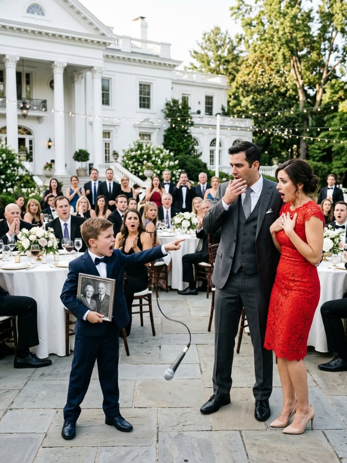 On the day we celebrated my son’s fifth birthday, my husband suddenly walked in with another woman. In front of all the guests, he proudly announced that she was my son’s “real mother” and that I would soon be thrown out of the house. But before I could say a word, my five-year-old son stood up and pointed straight at her. What he said next silenced the entire venue and shattered my husband’s world.