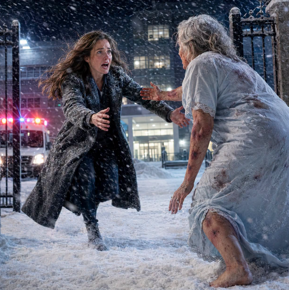 At 3 a.m., I received a call from my mother—her voice trembling: "Help... me." I drove 300 miles through a blizzard and found her standing outside the hospital gates in the freezing darkness—barefoot, covered in bruises, abandoned by her stepfather and her own son. So I made sure they suffered ten times that pain.