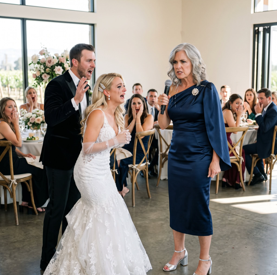 My Son’s Bride Poured Champagne Over My Head at Her Wedding—Then I Took the Microphone and Exposed the Secret She Thought I’d Never Reveal