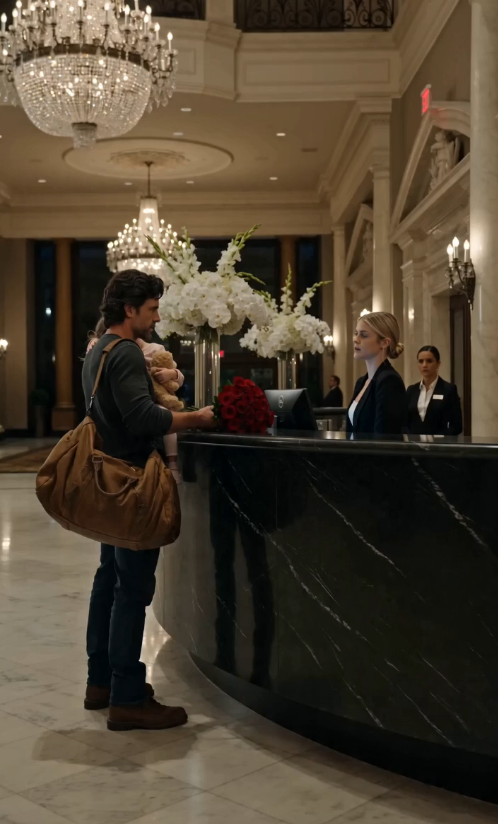 A widowed father carrying his sleeping daughter was turned away from the very hotel he owned because no one recognized him. By the time the staff discovered who he really was, the damage had already been done, and nothing they said could undo it.