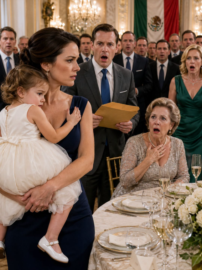 On My Daughter’s First Birthday, My Mother-in-Law Asked Who Her Real Father Was—So I Handed My Husband Two Sealed Envelopes  My mother-in-law raised her champagne glass in front of our entire family and questioned whether my husband was really my daughter’s father.