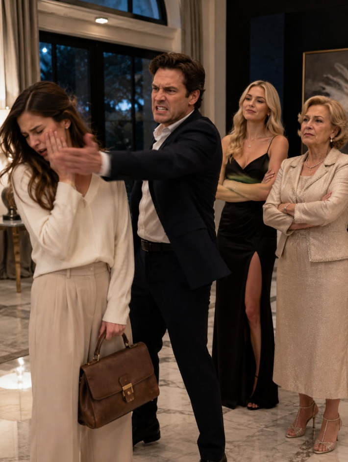 Pack Your Things and Get Out of My House!” My Husband Slapped Me Twice, Threw Me Into the Rain—But at Exactly 7:00 the Next Morning, One Phone Call Made Him Realize the Quiet Woman He Had Just Cast Aside Owned Everything He Thought Belonged to Him