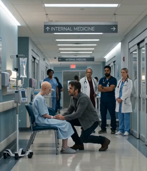 Two months after my divorce, I found my ex-wife sitting by herself in a hospital corridor… and the moment I recognized her, something inside me shattered. I never imagined I would see her like that again.