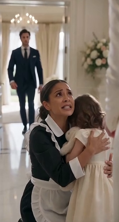 She thought humiliating a maid’s little girl would impress the guests—until the billionaire walked in, recognized the child’s eyes, and exposed a secret that shattered everyone’s perfect lies.