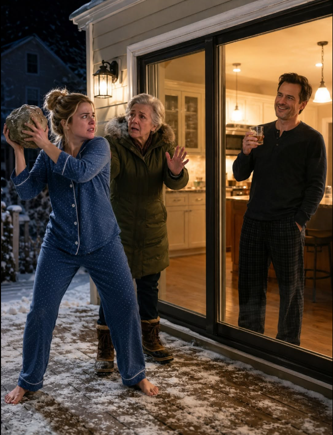 MY HUSBAND LOCKED ME OUTSIDE IN A SNOWSTORM—THEN OUR ELDERLY NEIGHBOR REVEALED WHO HER SON WAS