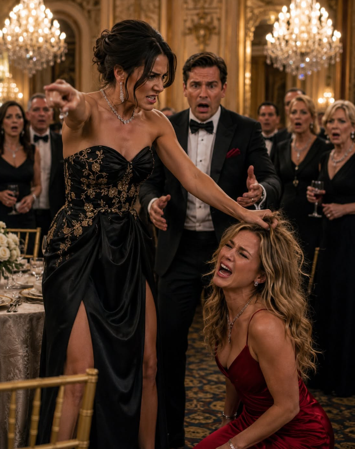 I had barely sat down at the charity gala when my husband’s beautiful new assistant walked straight up to me, slapped me across the face, and said:  “You clearly have no manners.”  The entire ballroom went silent.