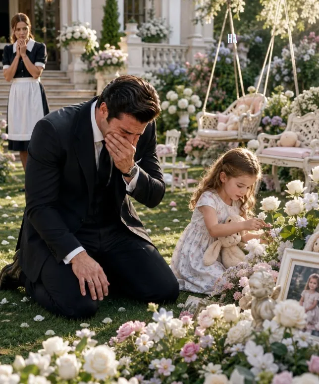 THE MAFIA BOSS SECRETLY FOLLOWED HIS MAID’S LITTLE GIRL INTO HIS DEAD DAUGHTER’S GARDEN, BUT WHEN HE HEARD WHO SHE WAS TALKING TO, THE MOST FEARED MAN IN NEW YORK DROPPED TO HIS KNEES