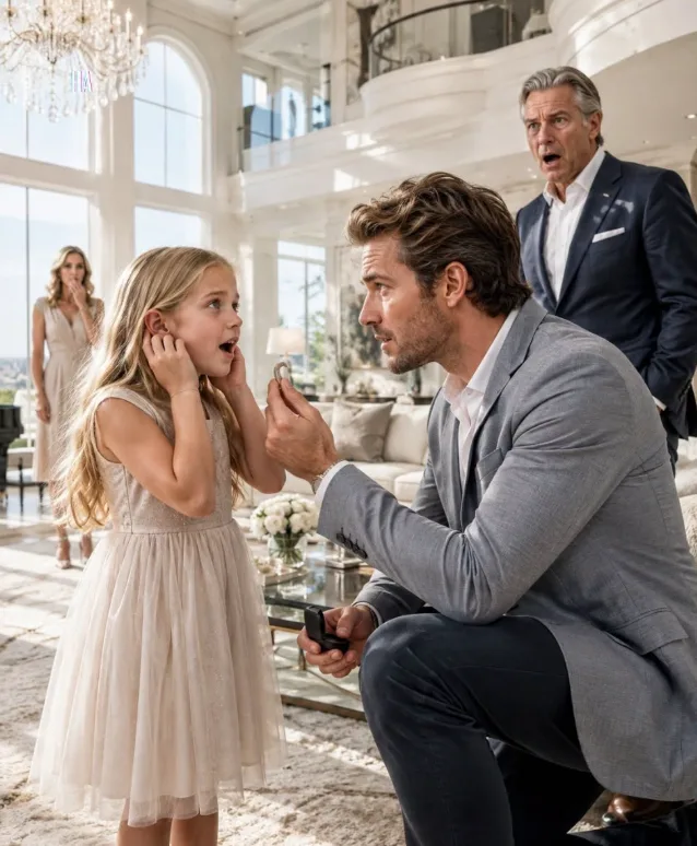 THE BILLIONAIRE’S DEAF DAUGHTER HAD NEVER HEARD HER MOTHER’S VOICE UNTIL A SINGLE FATHER WORKING SECURITY NOTICED SOMETHING THIRTEEN SPECIALISTS HAD MISSED INSIDE HER EAR