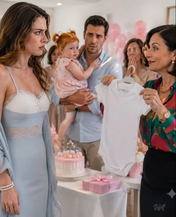 MY AUNT SPENT A YEAR JOKING THAT MY RED HAIRED DAUGHTER WAS NOT MY HUSBAND’S. THEN SHE BROUGHT A “DADDY… MAYBE” SHIRT TO MY CHILD’S FIRST BIRTHDAY. SHE EXPECTED MY MARRIAGE TO BREAK. INSTEAD, I PUT SIX CHECKS ON THE TABLE AND ASKED HER WHAT HAPPENED TO GRANDMA’S $26,400