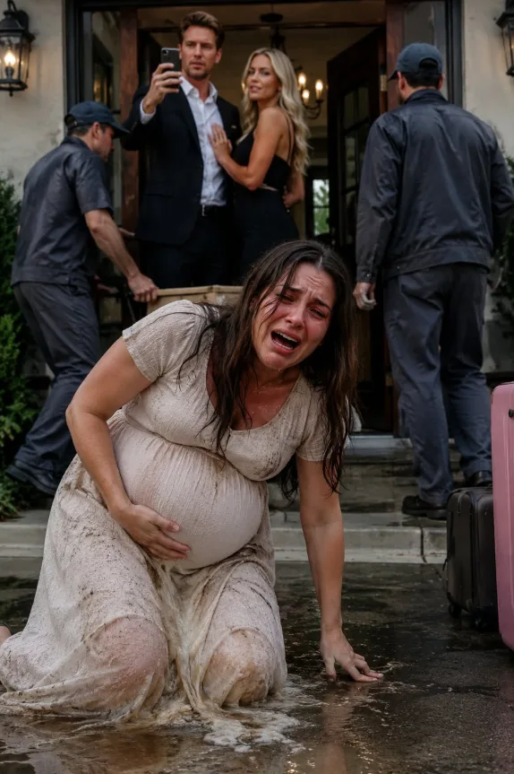 HER WATER BROKE WHILE HER HUSBAND’S MEN WERE CARRYING HER BELONGINGS INTO THE RAIN—THEN HIS LIVESTREAM WITH HIS MISTRESS EXPOSED THE ONE MISTAKE HE NEVER KNEW HE HAD MADE