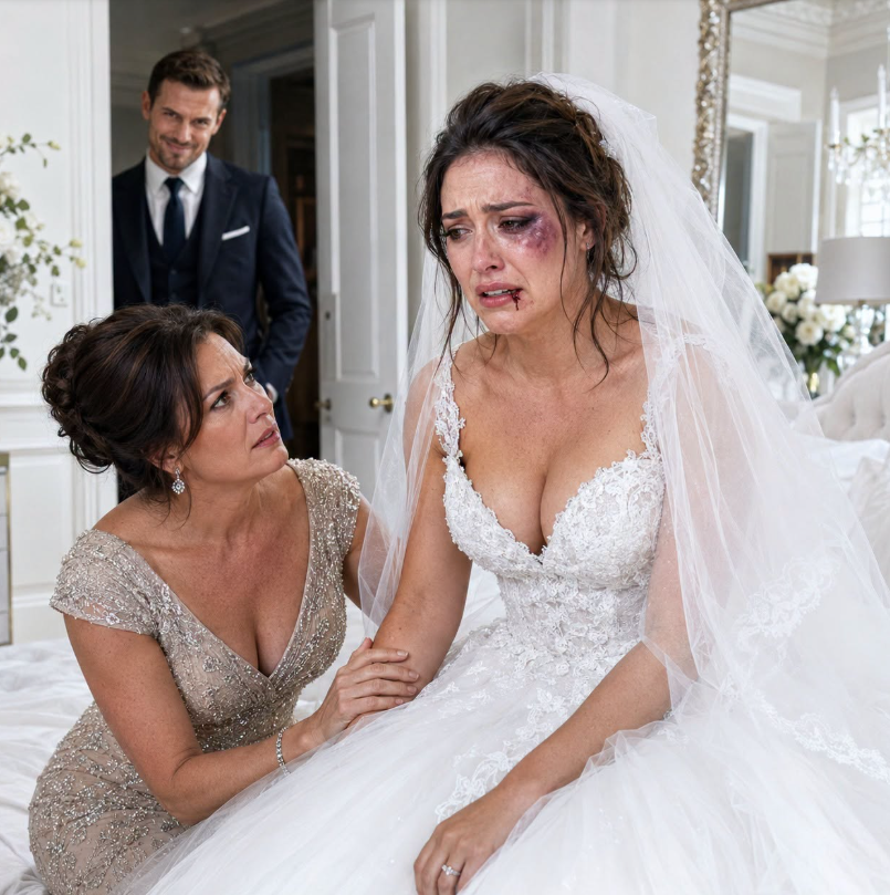 MINUTES BEFORE MY DAUGHTER’S WEDDING, I FOUND HER HIDING A SWOLLEN CHEEK—THE GROOM DIDN’T KNOW I WAS THE JUDGE ABOUT TO SIGN HIS WARRANT