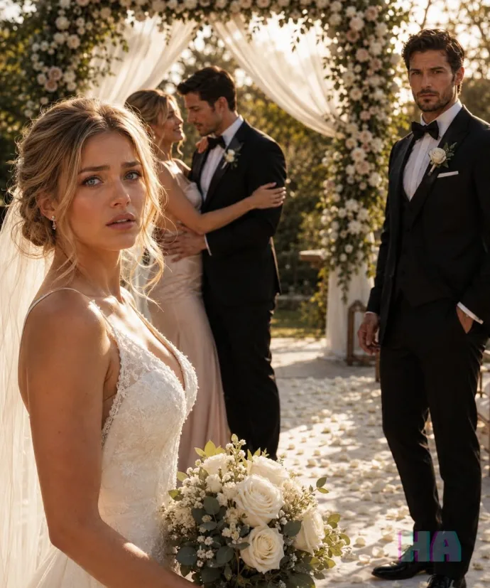 MY FIANCÉ POSED UNDER MY WEDDING ARCH WITH MY MAID OF HONOR UNTIL HIS BILLIONAIRE BROTHER QUIETLY TOOK HIS PLACE AT THE ALTAR