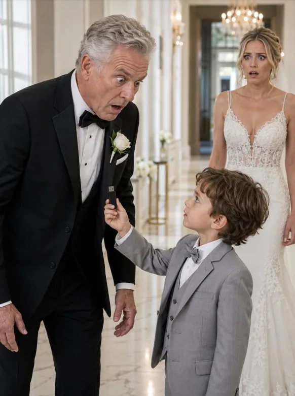 I WAS ABOUT TO MARRY MY MISTRESS, THIRTY YEARS YOUNGER THAN ME, WHEN MY THREE YEAR OLD GRANDSON GRABBED MY HAND AND WHISPERED, “GRANDPA, SHE HIT MOMMY.” THEN HE POINTED AT MY BRIDE AND PULLED A USB DRIVE FROM HIS POCKET