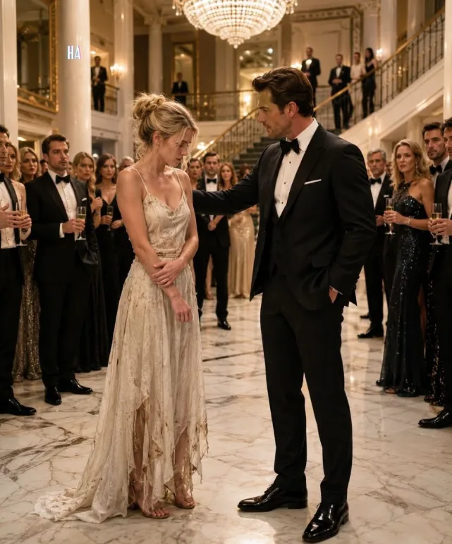 SHE APOLOGIZED FOR WEARING HER ONLY DRESS TO THE CEO’S GALA, AND WHAT HE DID NEXT MADE THE ENTIRE ROOM GO SILENT
