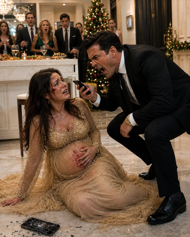 MY HUSBAND SHOVED HIS SEVEN-MONTHS-PREGNANT WIFE ONTO THE KITCHEN FLOOR AND LAUGHED THAT AN ORPHAN HAD NO ONE TO CALL—THEN ONE PHONE CALL DESTROYED EVERYTHING HE THOUGHT HE CONTROLLED