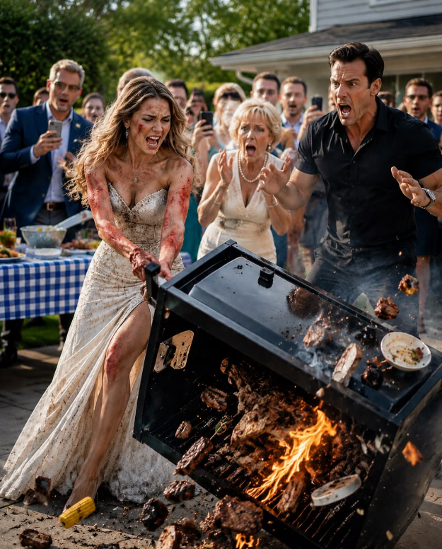 MY HUSBAND BURNED MY HAND ON A SIZZLING GRILL IN FRONT OF HIS EXECUTIVES—HE THOUGHT I HAD FINALLY SNAPPED, UNTIL THE CAMERA, MY 58% VOTING TRUST, AND EIGHTEEN MONTHS OF EVIDENCE TOOK AWAY EVERYTHING HE HAD BUILT ON MY SILENCE