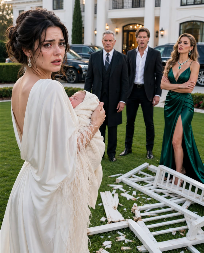 MY HUSBAND SMASHED OUR NEWBORN DAUGHTER’S CRIB AND THREW IT ONTO THE LAWN—THEN MY FATHER ARRIVED AND CANCELED THE MERGER THAT WAS SUPPOSED TO MAKE HIM RICH