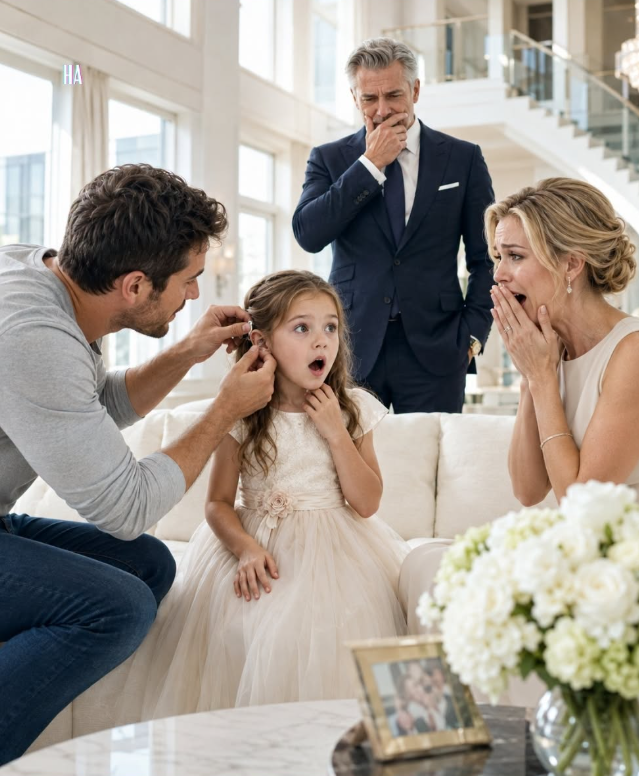 THE BILLIONAIRE’S DEAF DAUGHTER HAD NEVER HEARD HER MOTHER’S VOICE—UNTIL A SINGLE FATHER FOUND SOMETHING HIDDEN BEHIND HER EAR
