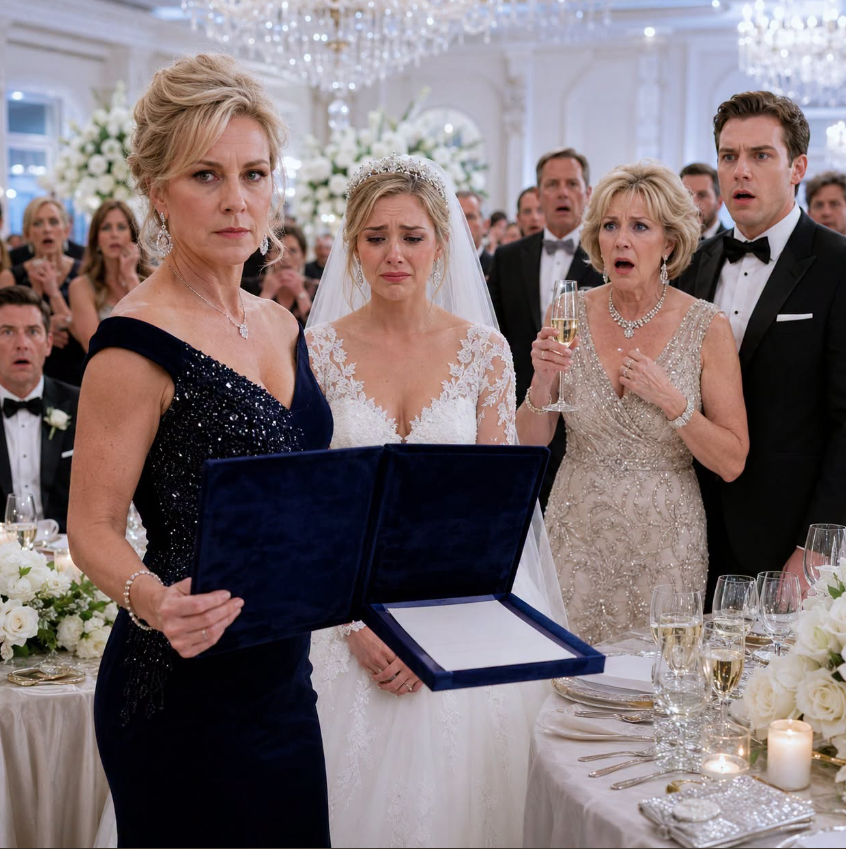 AT MY DAUGHTER’S WEDDING, THE GROOM’S MOTHER CALLED HER “A PENNILESS GIRL WE FINALLY TAUGHT TO BEHAVE”—THEN I OPENED A VELVET FOLDER AND REVEALED WHO OWNED THE HOTEL AND WHOSE MONEY WAS KEEPING THEIR FAMILY COMPANY ALIVE