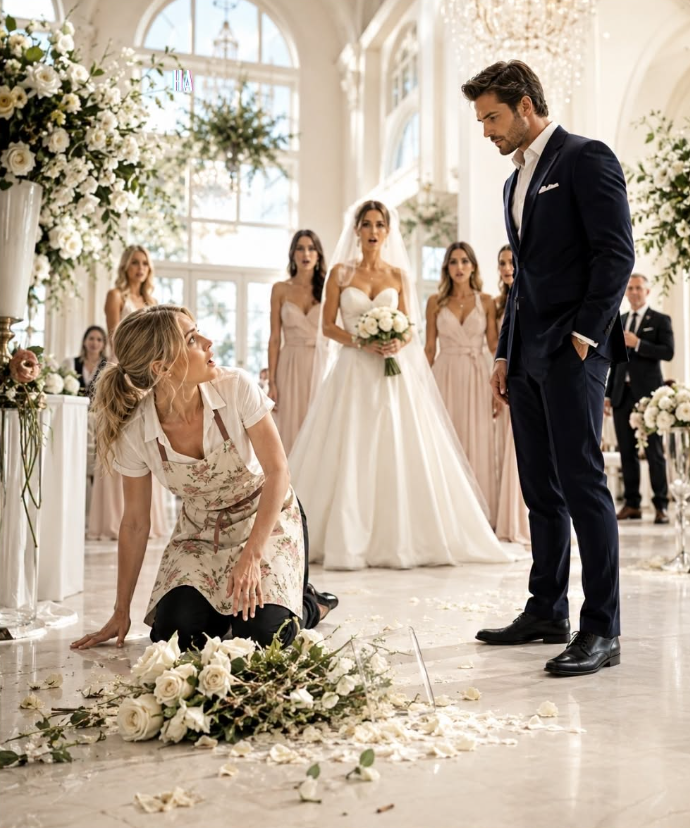 THE WEDDING FLORIST DROPPED HER FLOWERS WHEN THE BRIDE’S BILLIONAIRE BROTHER WALKED IN, BUT WHAT HE DID BEFORE THE CEREMONY CHANGED BOTH THEIR LIVES