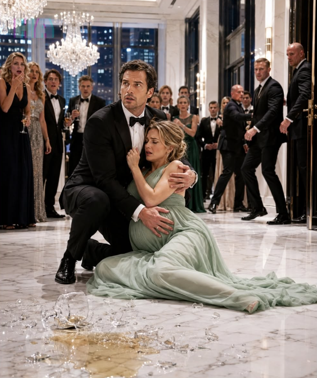 MY PREGNANT WIFE COLLAPSED AT A MANHATTAN GALA AFTER TOUCHING A CHAMPAGNE GLASS—THEN SECURITY CAUGHT A FAKE WAITER RUNNING FOR THE EXIT, AND HIS FIRST WORDS EXPOSED A BETRAYAL FROM INSIDE MY OWN FAMILY