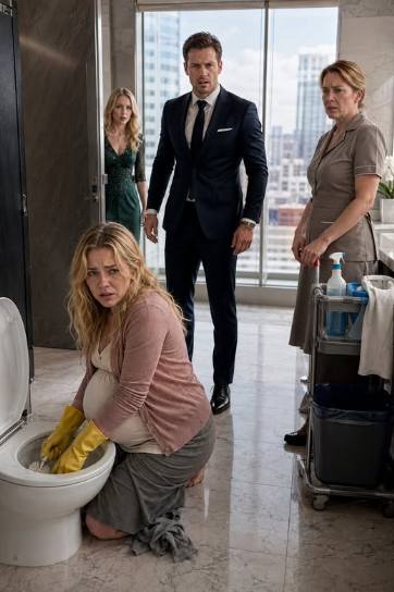 BILLIONAIRE CEO FOUND HIS PREGNANT WIFE CLEANING TOILETS—THEN HE LEARNED WHY SHE HAD BEEN HIDING FROM HIS FAMILY