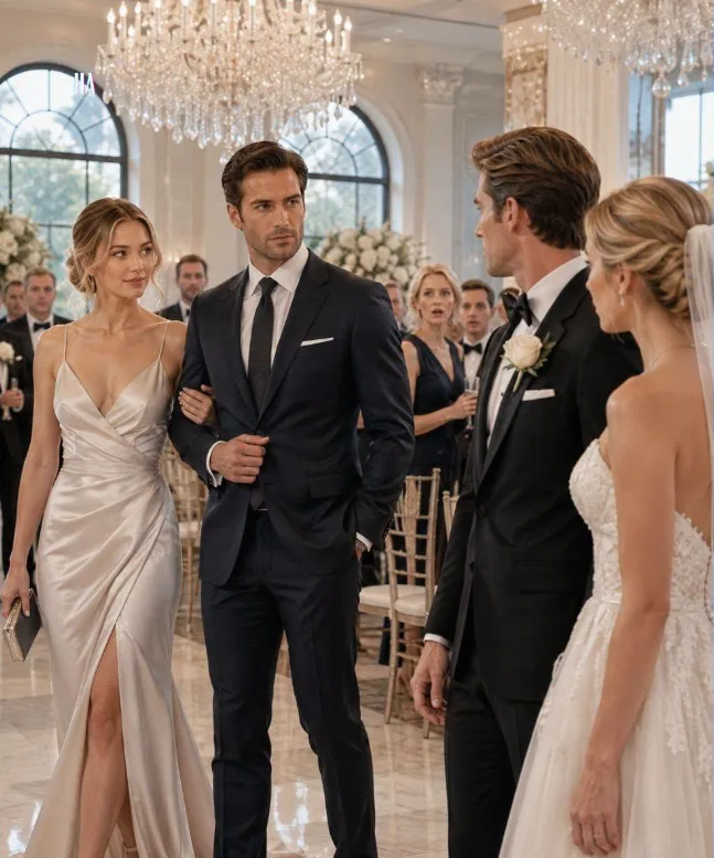 HE INVITED HIS POOR EX-WIFE TO HUMILIATE HER AT HIS WEDDING, BUT SHE WALKED IN HOLDING HIS BILLIONAIRE BOSS’S HAND