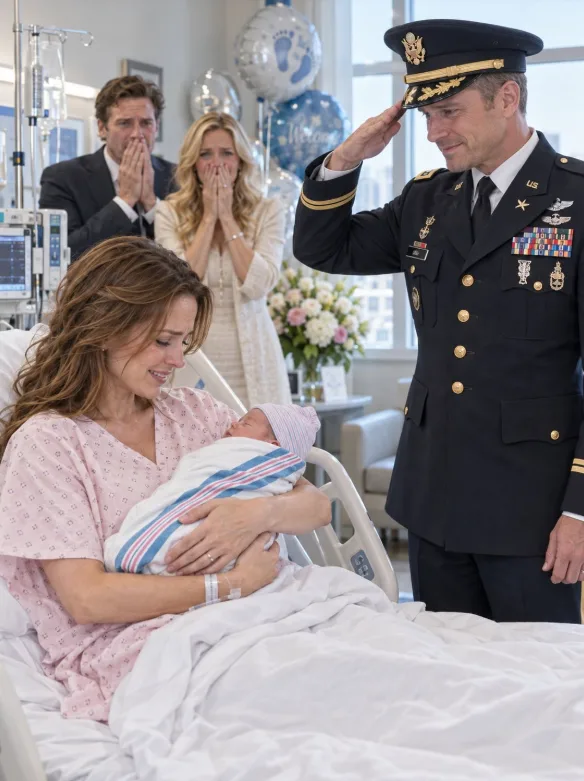 I SECRETLY KEPT A $20 MILLION INHERITANCE HIDDEN THROUGHOUT MY MILITARY DEPLOYMENT. THE NIGHT I WENT INTO LABOR, MY HUSBAND CALLED ME “DEAD WEIGHT,” THREW ME OUT, AND BROUGHT ANOTHER WOMAN INTO MY HOSPITAL ROOM WEARING A WEDDING RING. THEN A THREE-STAR GENERAL WALKED IN AND SALUTED ME.