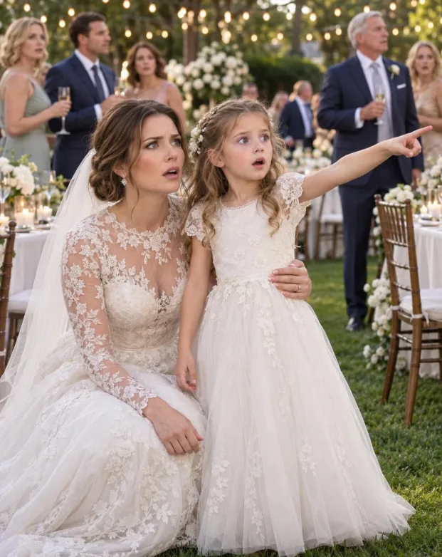 AT MY WEDDING RECEPTION, MY NEW HUSBAND’S LITTLE DAUGHTER WHISPERED HIS SECRET — AND EVERYTHING CHANGED