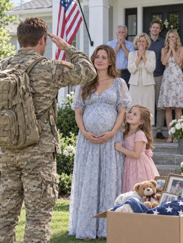ONLY HOURS AFTER MY HUSBAND'S MILITARY FUNERAL, MY FAMILY TOLD ME TO SLEEP IN THE FREEZING GARAGE—THEN A MILITARY CONVOY ARRIVED