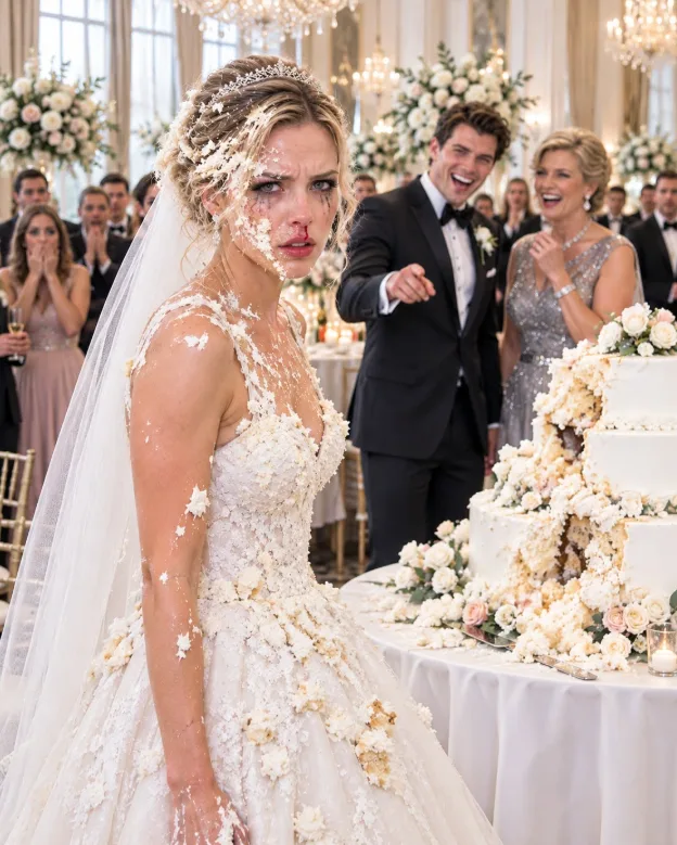 ON MY WEDDING DAY, MY GROOM SLAMMED MY FACE INTO THE CAKE—AND GAVE ME TWO HUNDRED WITNESSES