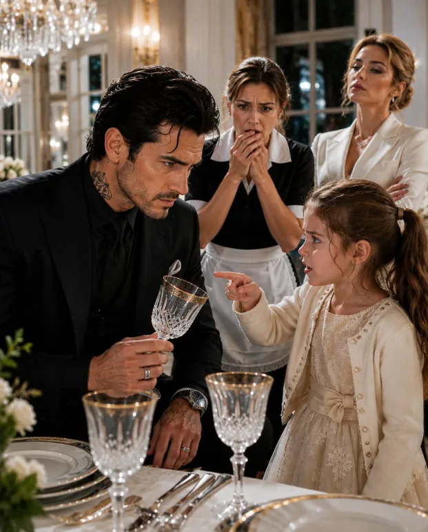 I came home early and found my maid’s eight-year-old daughter standing on a chair, holding my crystal glass like she'd discovered something terrifying. “Mr. Moretti, this one is yours,” Lily whispered, pointing at the tiny crescent scratch near its stem, “so who put that other one beside your plate?” Seventeen minutes later, my security chief found an access card that turned a switched glass into something far more dangerous.