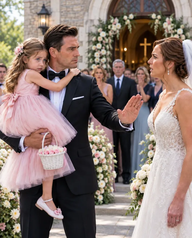 THREE MINUTES BEFORE MY WEDDING, I FOUND MY 10-YEAR-OLD DAUGHTER HIDING BEHIND THE CHAPEL—THEN I SAID, “THERE WILL BE NO WEDDING.”