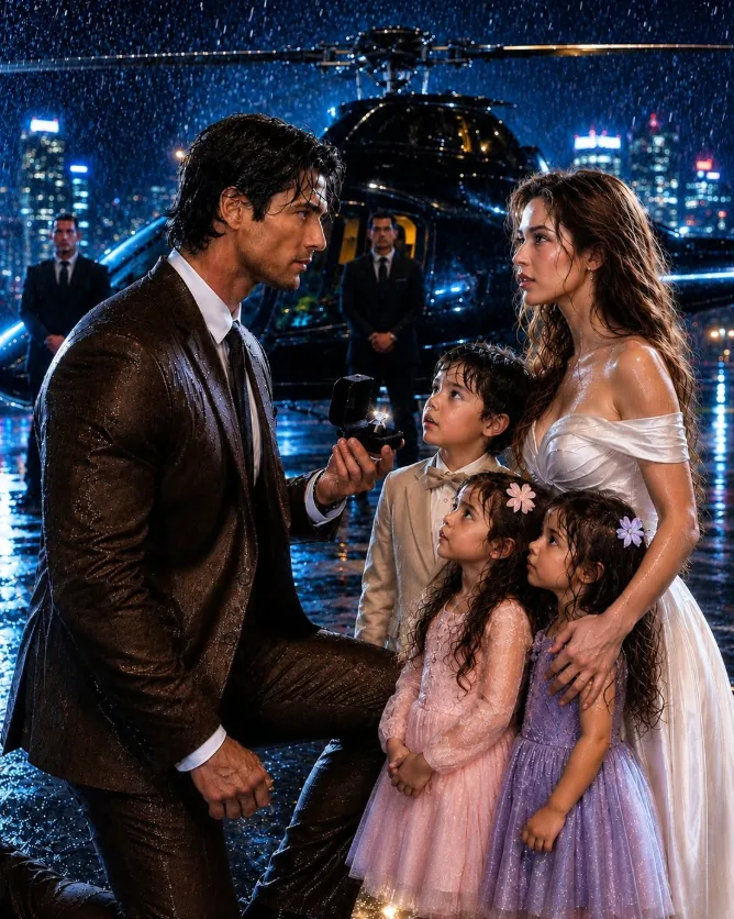I WAS ABOUT TO PROPOSE TO ANOTHER WOMAN WHEN I SAW MY EX-WIFE IN THE RAIN WITH THREE CHILDREN WHO HAD MY EYES