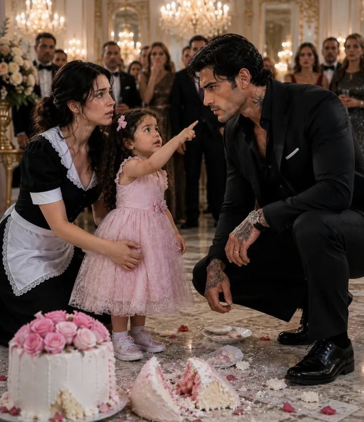A THREE-YEAR-OLD GIRL SMASHED THE BIRTHDAY CAKE OF NEW YORK’S MOST FEARED MAFIA BOSS’S SON — EVERYONE THOUGHT SHE HAD JUST SIGNED HER MOTHER’S DEATH WARRANT, UNTIL SHE POINTED AT THE KITCHEN AND WHISPERED, “A MAN PUT SOMETHING IN ETHAN’S FROSTING”
