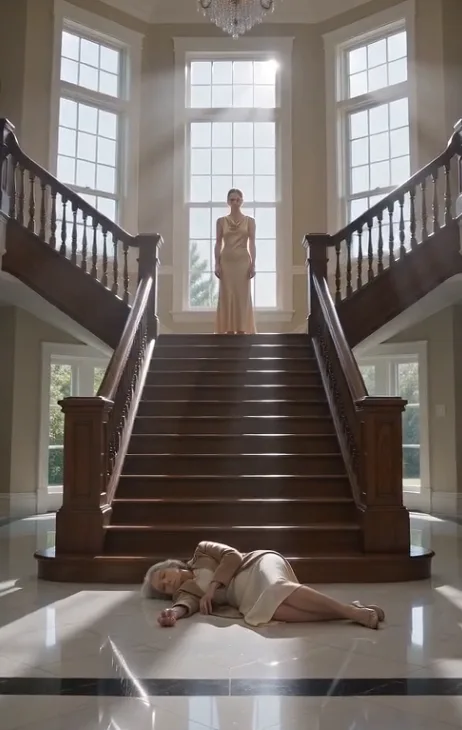 A BILLIONAIRE’S FIANCÉE SHOVED HIS MOTHER DOWN THE STAIRS—BUT THE CAMERA SHE THOUGHT WAS DEAD RECORDED EVERYTHING