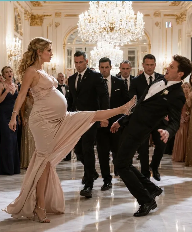SEVEN MONTHS PREGNANT, CLAIRE KICKED HER HUSBAND ACROSS A BALLROOM AND SECONDS LATER THE MEN HE EXPECTED TO ARREST HER WALKED STRAIGHT PAST HER