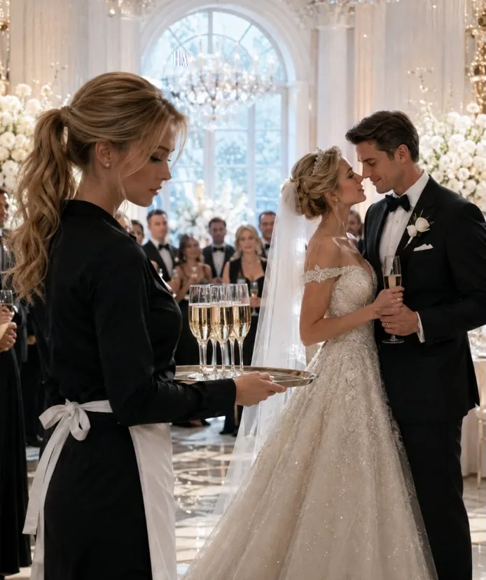 SHE HAD LOVED THE BILLIONAIRE SINCE CHILDHOOD, BUT ON HIS WEDDING DAY SHE WAS FORCED TO SERVE HIS BRIDE CHAMPAGNE