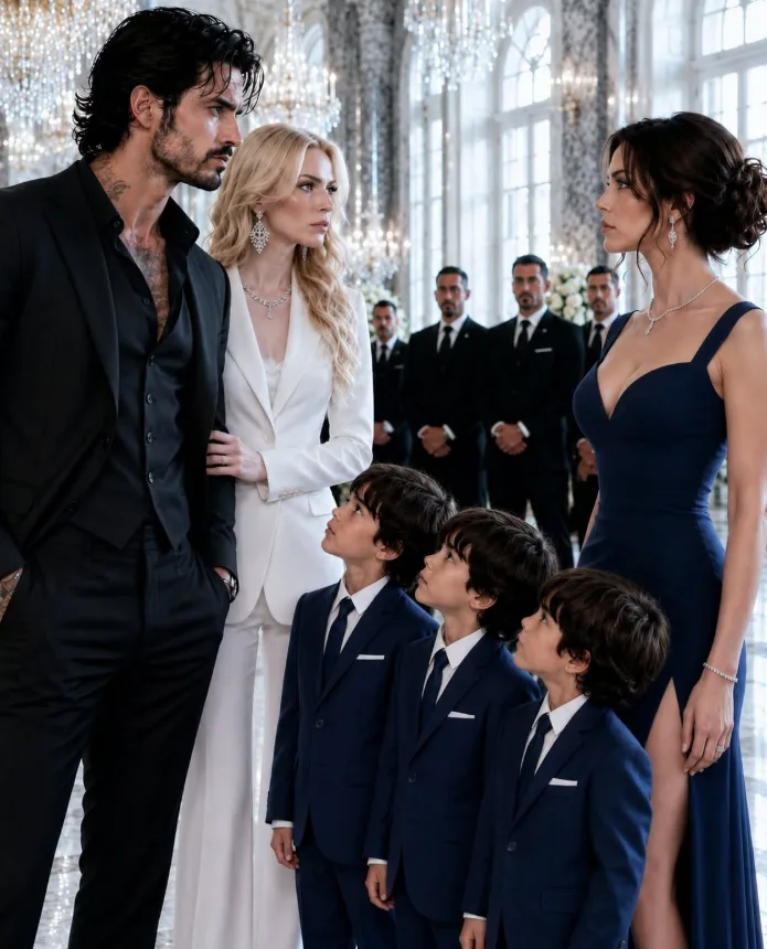 FIVE YEARS AFTER MY MAFIA BOSS HUSBAND DIVORCED ME FOR A YOUNGER MODEL—HE MET THE TRIPLETS HE NEVER KNEW EXISTED