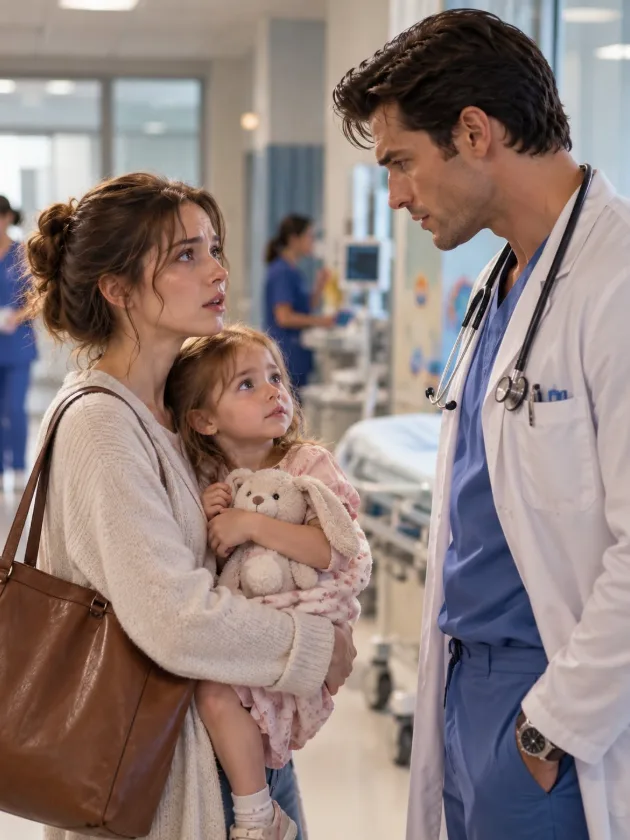 SHE RUSHED HER DAUGHTER TO THE ER—THEN FROZE WHEN THE DOCTOR WAS HER EX AND THE CHILD’S FATHER