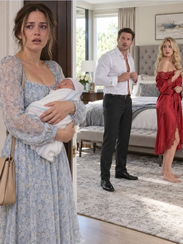 MY HUSBAND IGNORED SEVENTEEN CALLS WHILE I WAS GIVING BIRTH—THEN I CAME HOME AND FOUND ANOTHER WOMAN IN MY BEDROOM