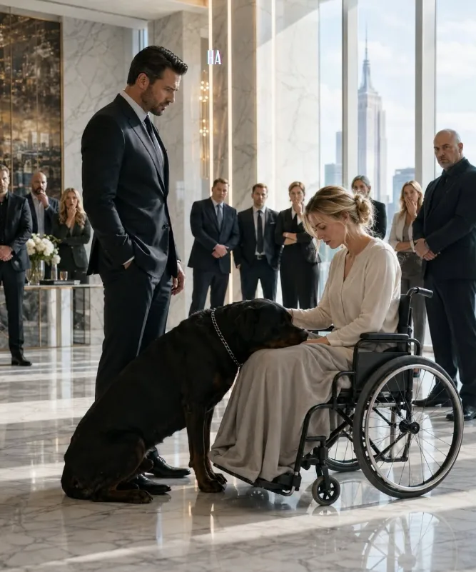 THE MAFIA BOSS ASKED A DISABLED WIDOW ONE QUESTION—THEN HIS DOG DID SOMETHING THAT MADE THE ENTIRE TOWER GO SILENT