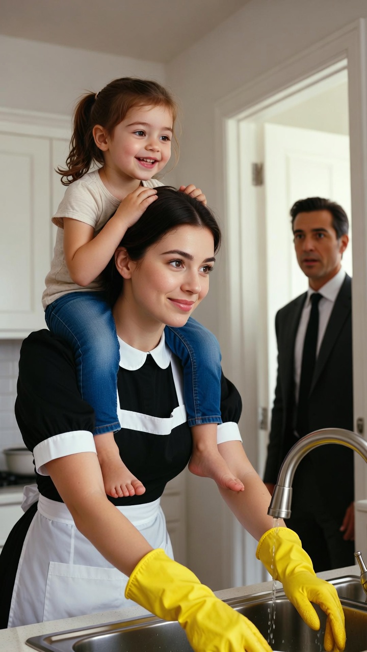 Billionaire Comes Home Early—and Freezes When His Silent Daughter Suddenly Starts Laughing Again