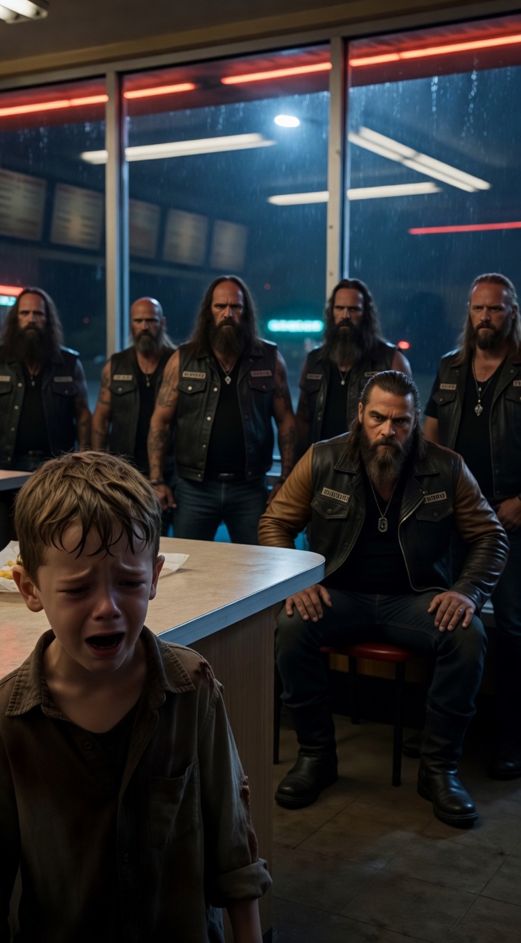 The Biker Mocked a Hungry Child at a Gas Station—Until One Silver Locket Revealed the Secret He Thought Was Buried for 20 Years