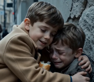 THE RICH BOY HUGGED A FREEZING STRANGER—THEN HIS MOTHER SAW THE SCAR… AND WHISPERED A NAME SHE THOUGHT SHE’D LOST FOREVER ❄️💔