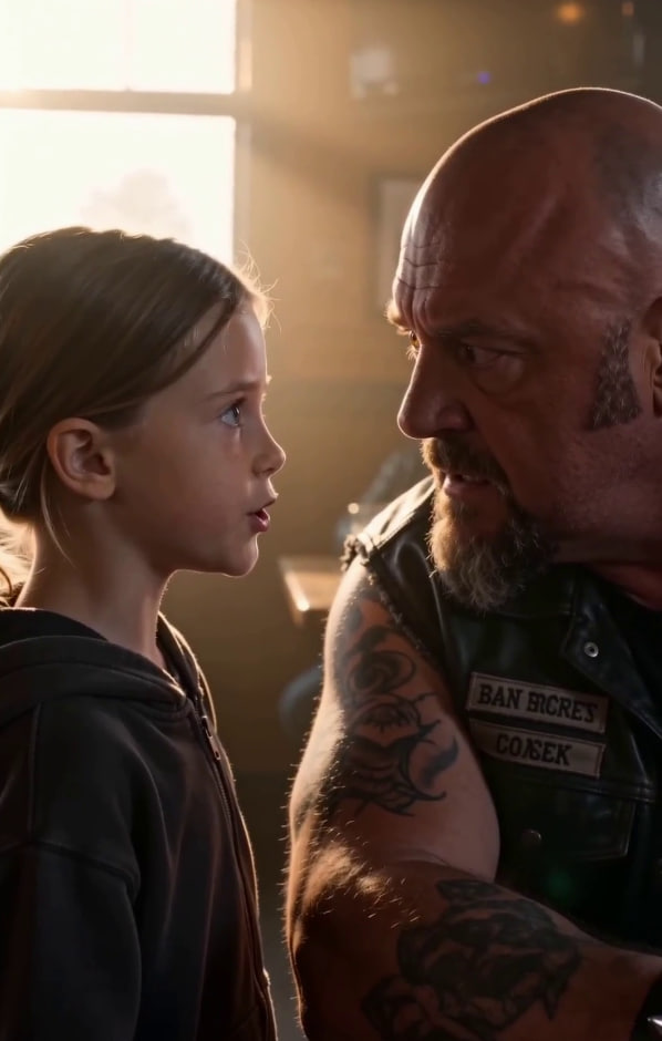 A little girl walked into a biker diner…